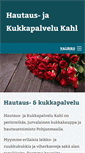 Mobile Screenshot of hautauskahl.fi